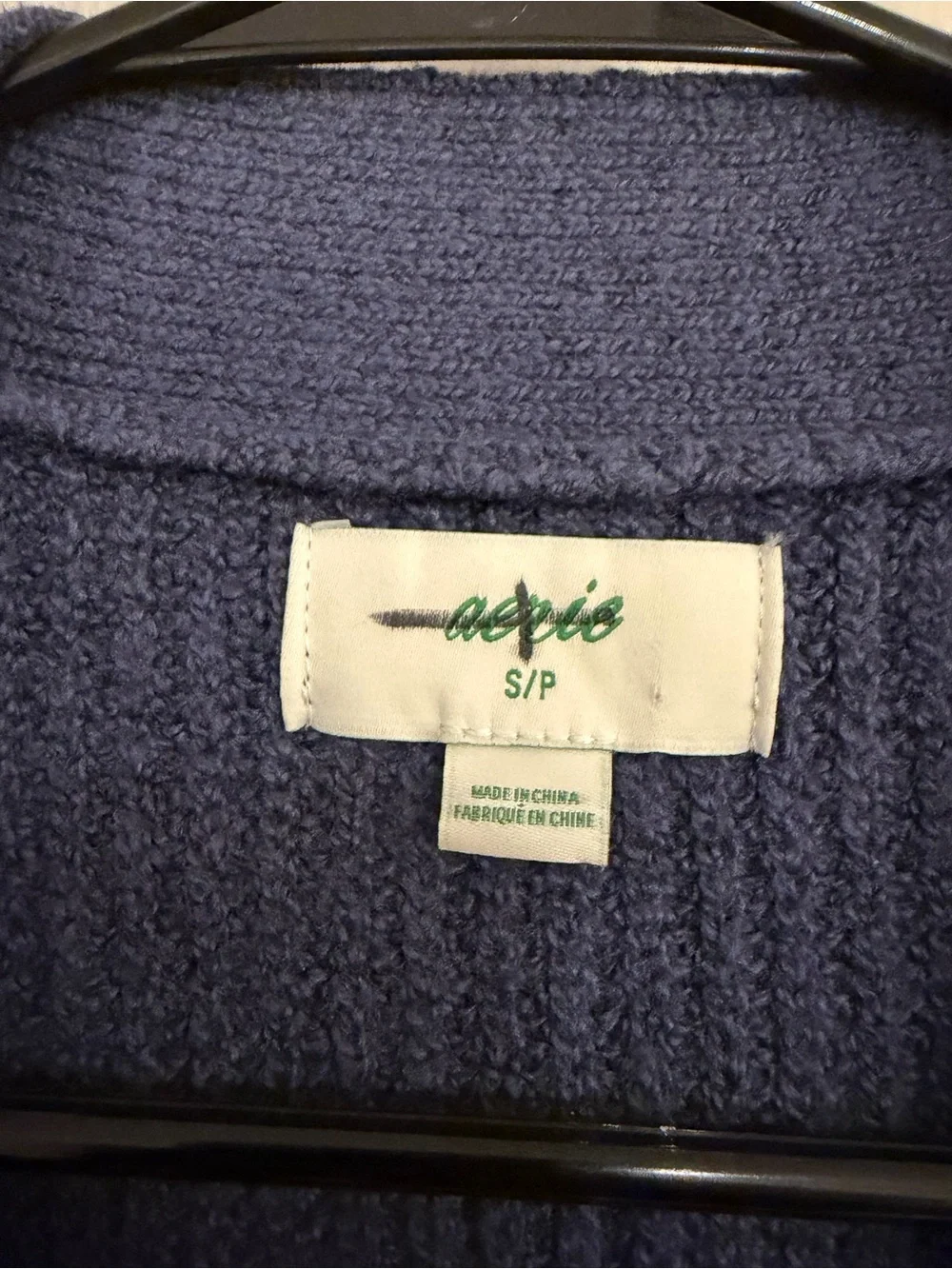 Aerie Cozy Up Oversized Chunky Knit Cardigan Small Grandpa Sweater